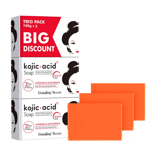 Guanjing Kojic Acid Soap Value Pack 3pcs