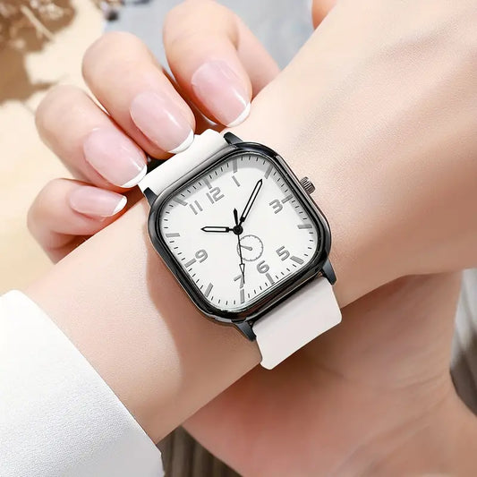 Women's Quartz Watch with Silicone Strap